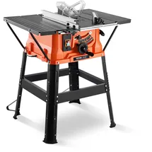 Vevor Tischkreissäge mit Ständer 254 mm 1800 W 200 mm max. Schnittkapazität 4800 U/min