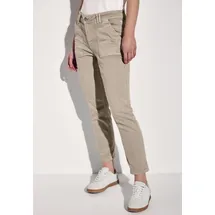 STREET ONE STREET ONE, Damen, Gr. 31, Länge 28, beige (beige washed), Denim/Jeans, Obermaterial: 81% Baumwolle, 17% Polyester, 2% Elasthan, unifarben, loose fit lang, Jeans, mit Stretch