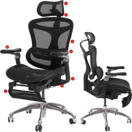SIHOO Bürostuhl Kunstleder Schwarz