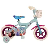 T&Y Trade 10 Zoll Kinder Mädchen Fahrrad Kinderfahrrad Frozen 2 Eiskönigin Elsa - Blau