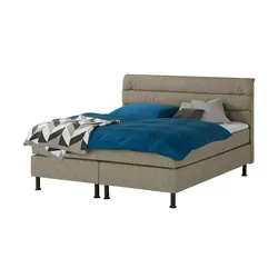Boxspringbett   ¦ braun ¦ Maße (cm): B: 144 H: 122