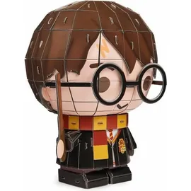 Spin Master 4D Build - Harry Potter - 3D-Puzzle des beliebten Filmheldens aus hochwertigem Karton, 87 Teile, für Fans der magischen Abenteuerserie ab 12 Jahren, Rot und Gold