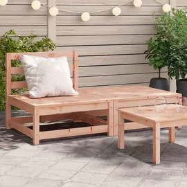teenpull – Gartensofa Ohne Armlehnen Mit Hocker Massivholz Douglasie