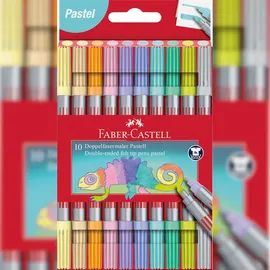 Faber-Castell Doppelfasermaler Pastell 10er Set