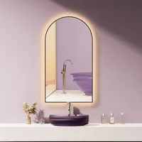 Hoko Antibeschlag LED Bogenspiegel 50x90 cm / 90x50 cm