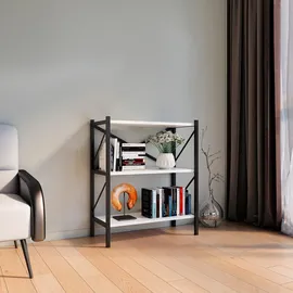 VCM Insasi Bücherregal 66 x 34 x 85 cm Weiß