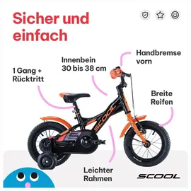 S'COOL XXlite 12 Zoll orange/schwarz