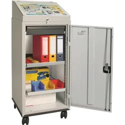 Stumpf Werkzeugschrankset m.Pultaufsatz H1310xB500xT500mm lichtgrau/lichtgrau