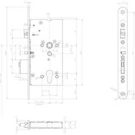 Assa Abloy effeff Mediator Schloss 609-702PZ-----1