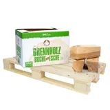Brennholz Palette 25cm 600 kg oher Brennwert gute Wärme Ofenfertig Buche Esche