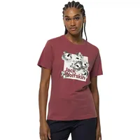 Jack Wolfskin Florell Box Kurzarm-t-shirt - Faded Rose - S