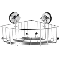 Primaster Eck-Duschkorb Octopus Edelstahl 1 Ablage chrom ohne Bohren