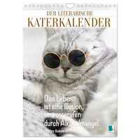 Calvendo Der literarische Katerkalender (Wandkalender 2026 DIN A4 hoch),