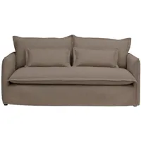 Livetastic Sofa, Braun, Metall, 2-Sitzer, Füllung: Polyester,Schaumstoff, Polyester, 195x82x98 cm, Made in EU, Rücken echt, Wohnzimmer, Sofas & Couches, Sofas