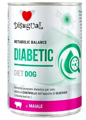 Disugual Karma mokra dla psa Weterynaryjna DIABETIC Wieprzowina (dorosły) 400g