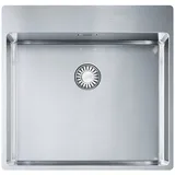 FRANKE Edelstahlspüle, rechteckig, 53/51 cm, (1 St) silberfarben