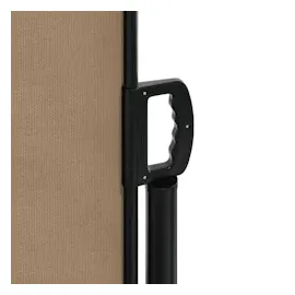 vidaXL Seitenmarkise 100 x 1000 cm grau Polyester