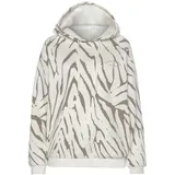 LASCANA Kapuzensweatshirt Zebramuster Beige 44/46