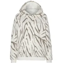 LASCANA Kapuzensweatshirt Zebramuster Beige 44/46