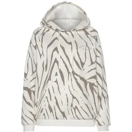 LASCANA Kapuzensweatshirt Zebramuster Beige 44/46