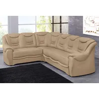 Ecksofa SIT & MORE "Bansin L-Form" Sofas Gr. B/H/T: 265cm x 94cm x 215cm, Luxus-Microfaser ALTARA NUBUCK, langer Schenkel rechts, ohne Bettfunktion, braun (café) wahlweise mit Bettfunktion