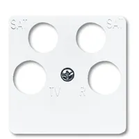 Busch-Jaeger Zentralscheibe aws Antenne, 4-fach 1743/10-04-214