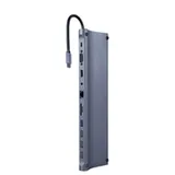 Gembird Multiport 11-in-1 Hub - Grey