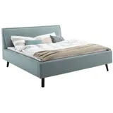 Meise Möbel Polsterbett Frieda wahlweise mit Lattenrost und Bettkasten, blau ¦ Maße cm B: 176 H: 105 T: 224