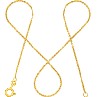 modabilé Ankerkette 1,3mm Halskette Damen Kette 34cm-90cm lang Goldkette I 585 Gold 14 Karat 34cm