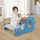 Costway Aktivitätstisch Kinderstaffelei Set mit Whiteboard blau (310700)