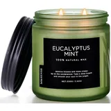 luxuskollektion Eukalyptus Minze Duftkerze 330 g türkis