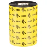 Zebra Technologies Zebra 3400 Wax/Resin (11 cm, Schwarz