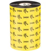 Zebra Technologies Zebra 3400 Wax/Resin (11 cm, Schwarz