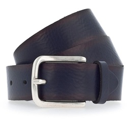 Vanzetti Damen Gürtel - Ledergürtel, Metall Schnalle Blau 75 cm