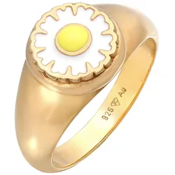 Elli Ring Siegelring Gänseblümchen 925 Silber 56 Damen 
