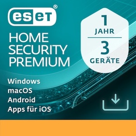 Eset Home Security Premium 3 User, 1 Jahr, ESD (multilingual) (PC) (EHSP-N1-A3)