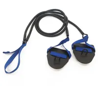 StrechCordz Zugseil mit Handpaddel, Blau, Zugstärke 6,3–15,4 kg