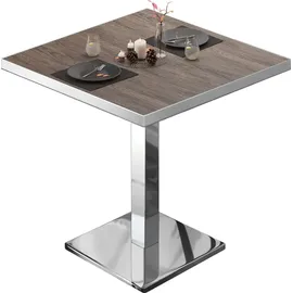 GGM Möbel Bistrotisch 80 x 80 x 75 cm Rot