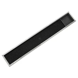 Was Bar Zubehör, Barmatte mit Edelstahlrahmen, - 61x10cm"