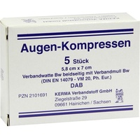 KERMA Verbandstoff GmbH AUGENKOMPRESSEN 5.8x7CM unsteril