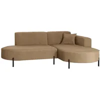 Kaiser möbel Ecksofa, Sofa L-Form Designer Modena Rein stoff
