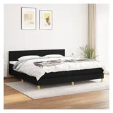 vidaXL Boxspringbett 200 x 200 cm Schwarz