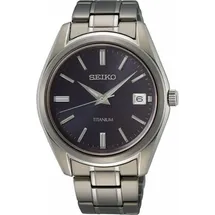 Seiko Herrenuhr SUR373P1 Silber Grau (Ø 40 mm) - Schwarz