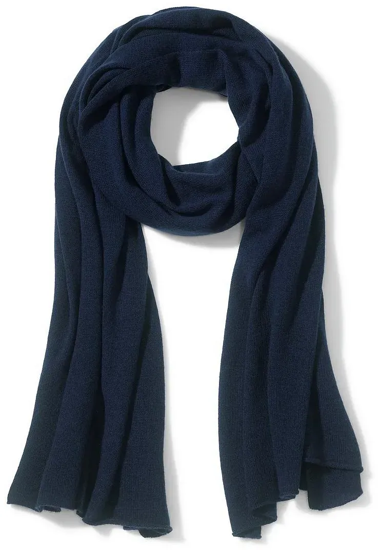 Strickschal Peter Hahn blau