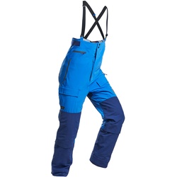 3-in-1-Trägerhose unisex Trekking warm wasserdicht - Arctic 900, blau, S