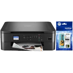 BROTHER Tintenstrahldrucker 3in1 DCP-J1050DW Tintenbundle inkl. Brother LC421VALXL