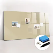 Tulup Magnettafel 120 x 60 cm Beige/Khaki
