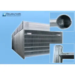 Bauzaun 15 kg Profi BUSINESS 20er Set - Betonfuß und Verbinder