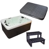 Tronitechnik Outdoor Whirlpool Levanzo Inkl Heizung Hydromassage Bluetooth Und Farblicht 190X135Cm 450 Liter