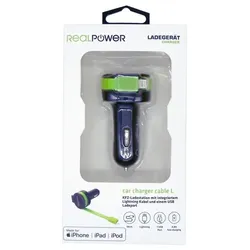 Ultron Car Charger L integrated Lighning Cable+ 1x USB Ladegerät